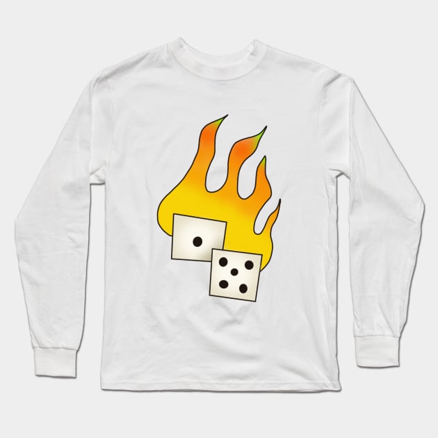 fire dice Long Sleeve T-Shirt by lizajambalaya